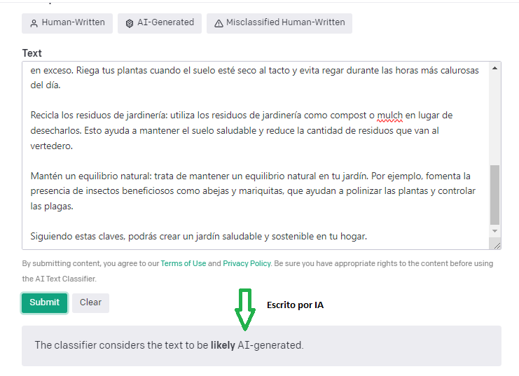 detector de contenido ai