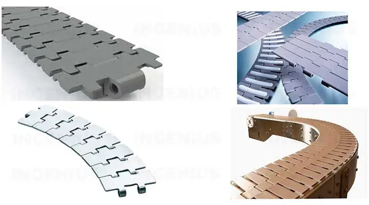 Cadenas de bandas transportadoras planas