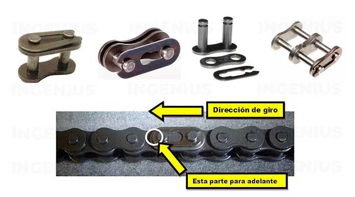 candado para unión de cadenas