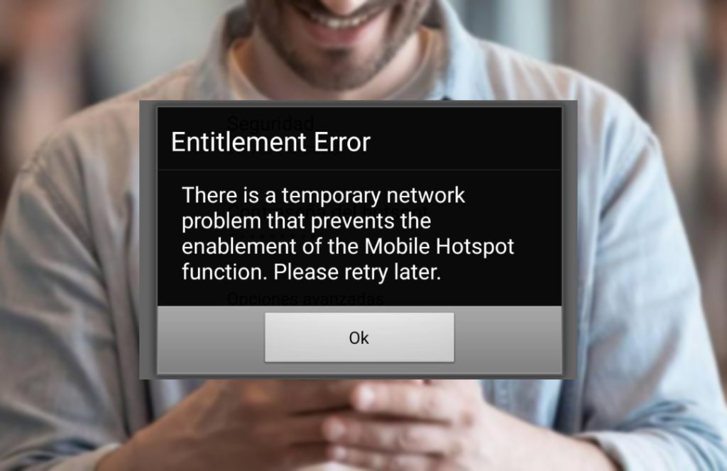 There is a temporary network problem that prevents the enablement of the mobile hostpot function Please retry later
