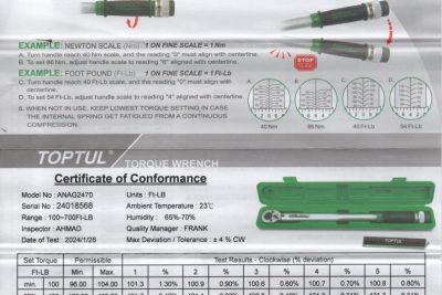 toptul handbook T5-600